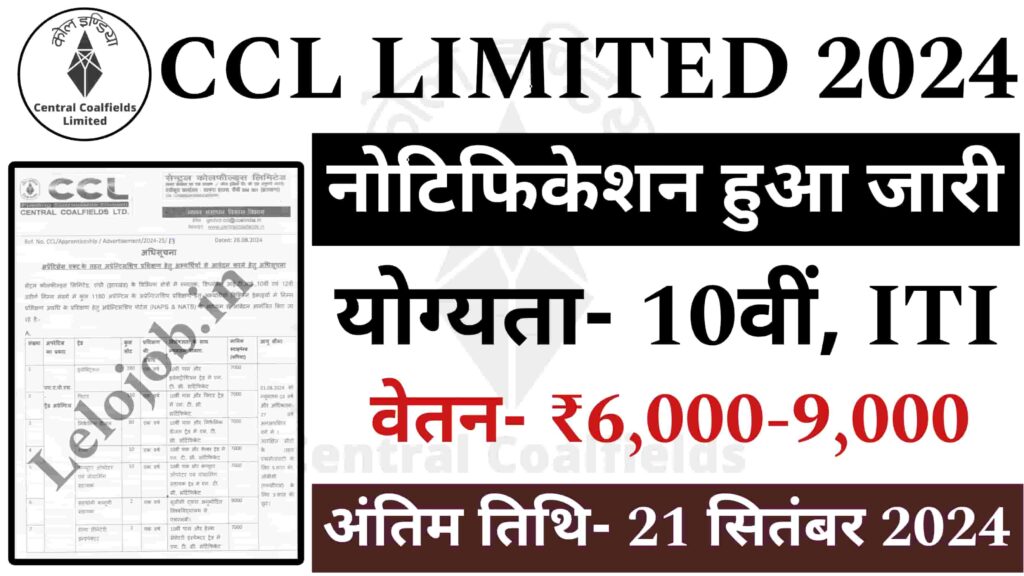 CCL Recruitment 2024