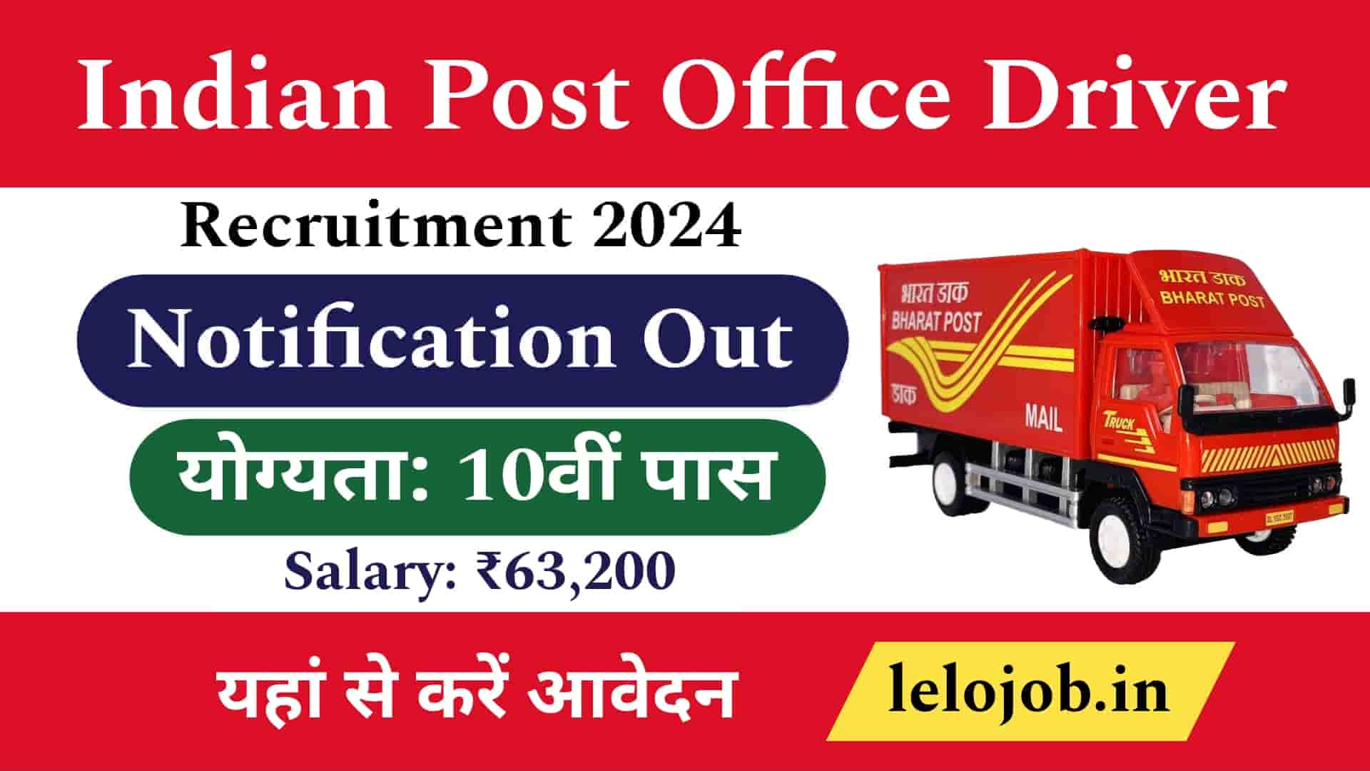 India Post Office Driver Vacancy 2024