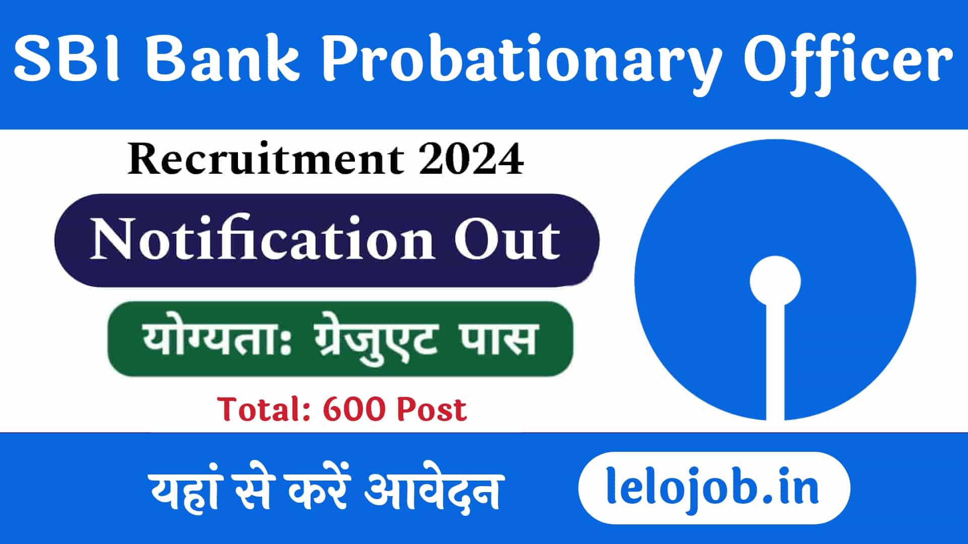 SBI Bank PO Recruitment 2024