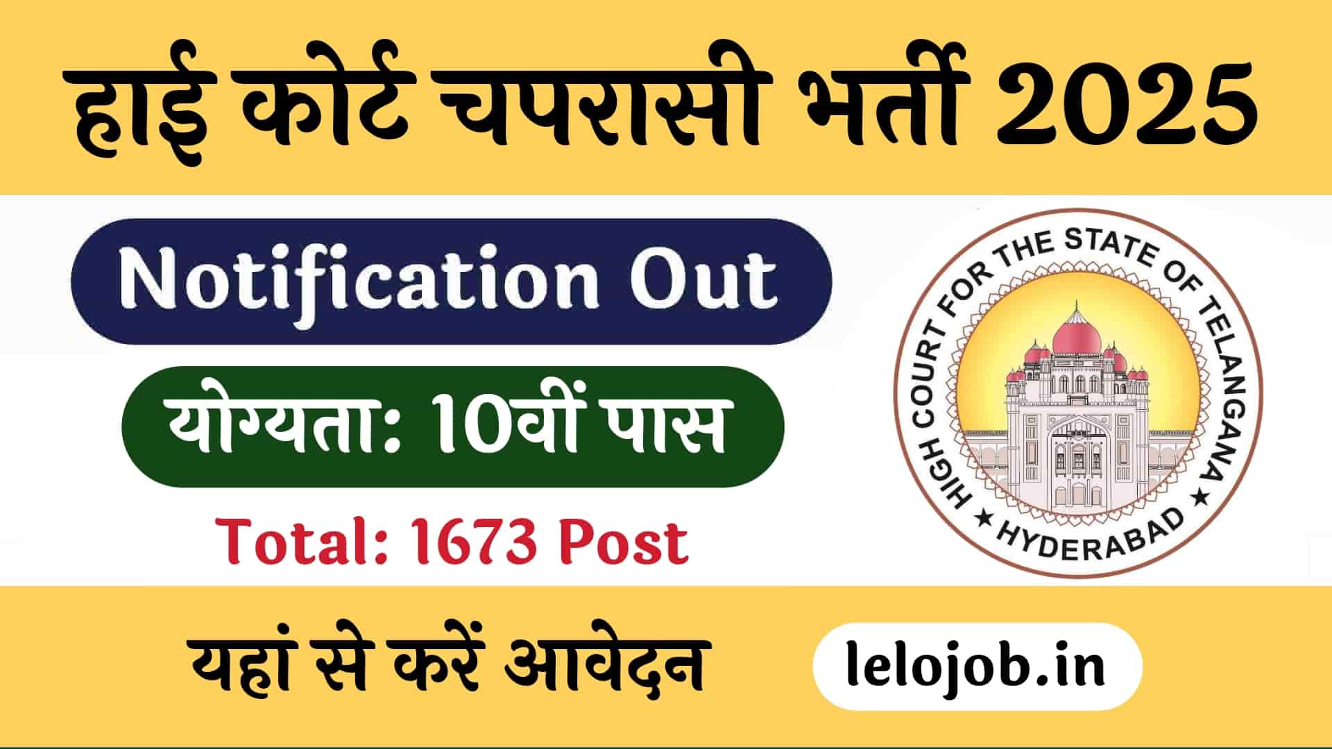 High Court Peon Recruitment 2025