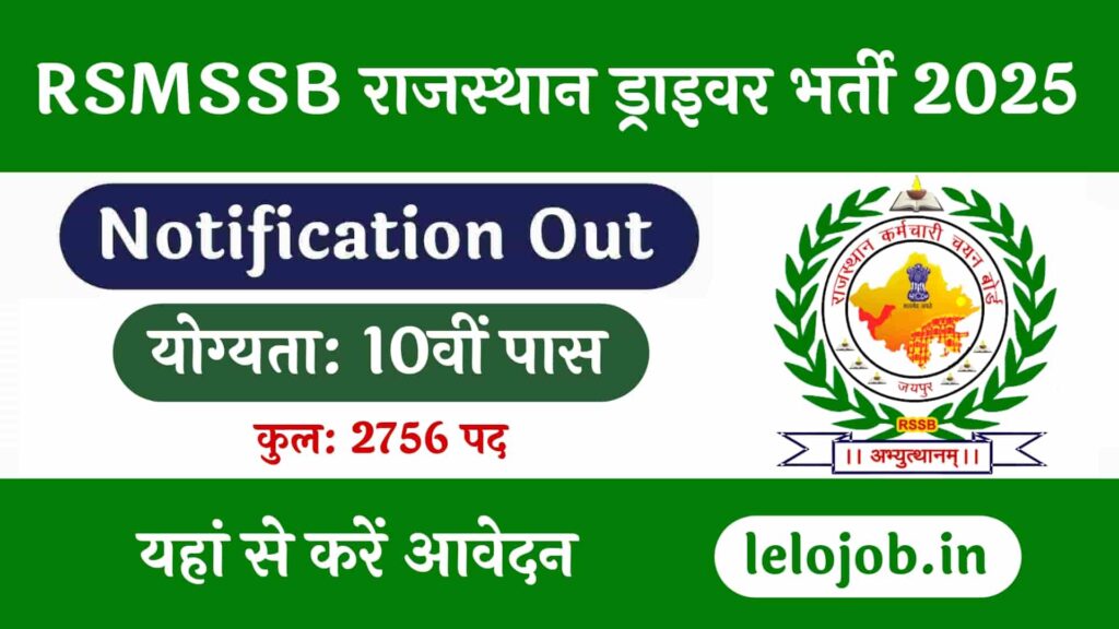 Rajasthan Driver Recruitment