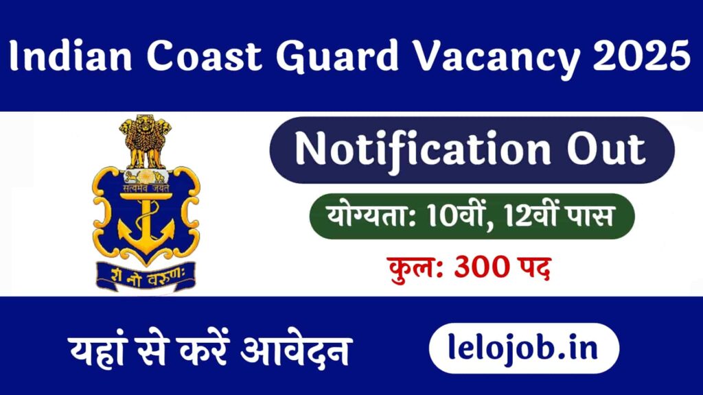 Indian Coast Guard Navik Recruitment 2025