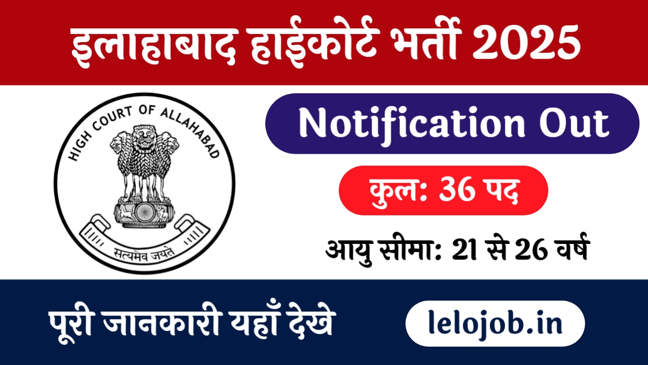 Allahabad High Court Research Associates Recruitment 2025