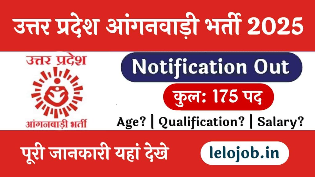 UP Anganwadi Vacancy 2025