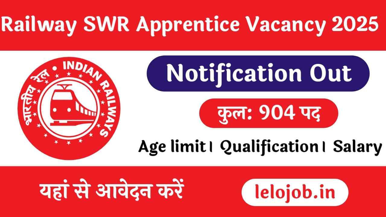 Railway SWR Apprentice Recruitment 2025