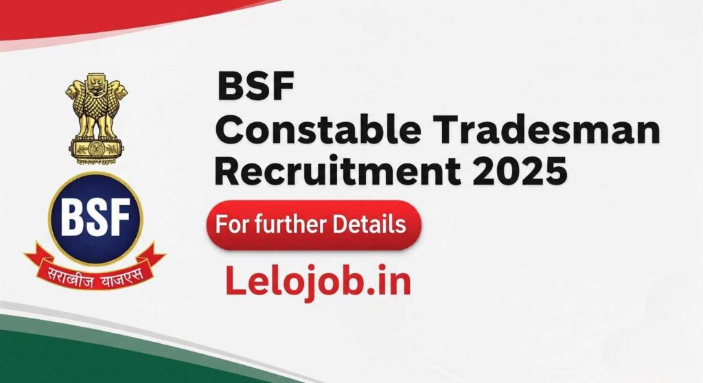 BSF Constable Tradesman Online Form 2025